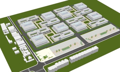 現(xiàn)代風(fēng)格工業(yè)園建筑規(guī)劃設(shè)計方案SU模型[原創(chuàng)]