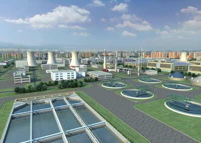 工廠廠區(qū)場(chǎng)景 廠房 凈水廠 核電廠 熱電_渲圖作品_場(chǎng)景現(xiàn)代場(chǎng)景